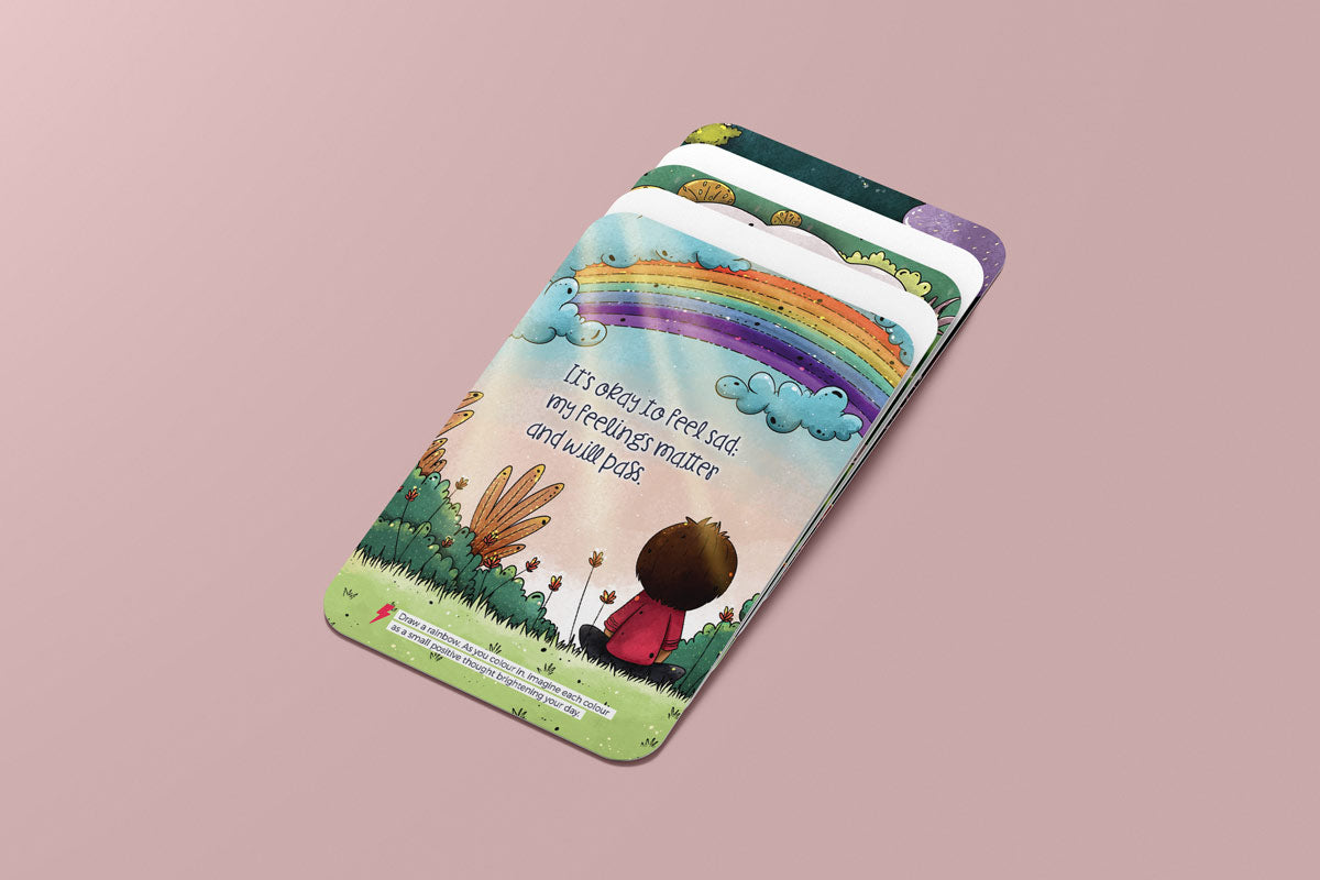 Affirmations & Actions Card Set | PDF (age 5+)