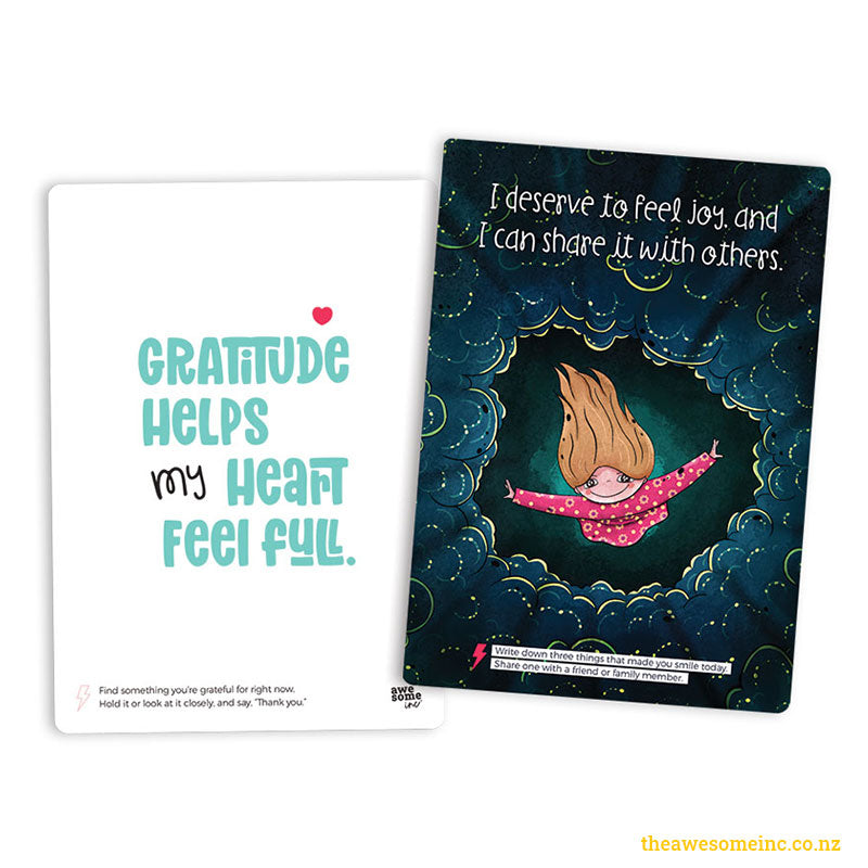 Affirmations & Actions Card Set | PDF (age 5+)